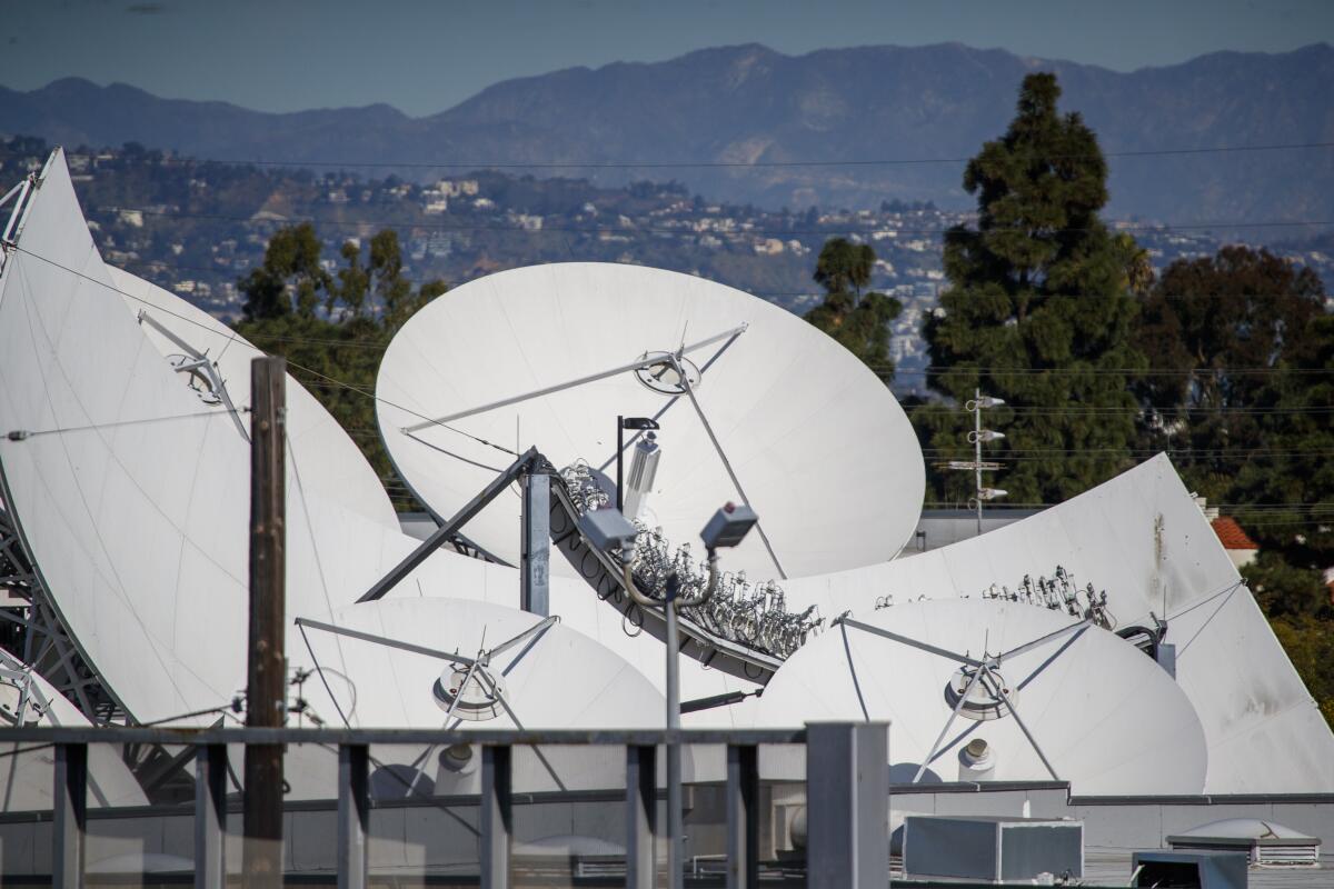 DirecTV satellite dishes in Culver City