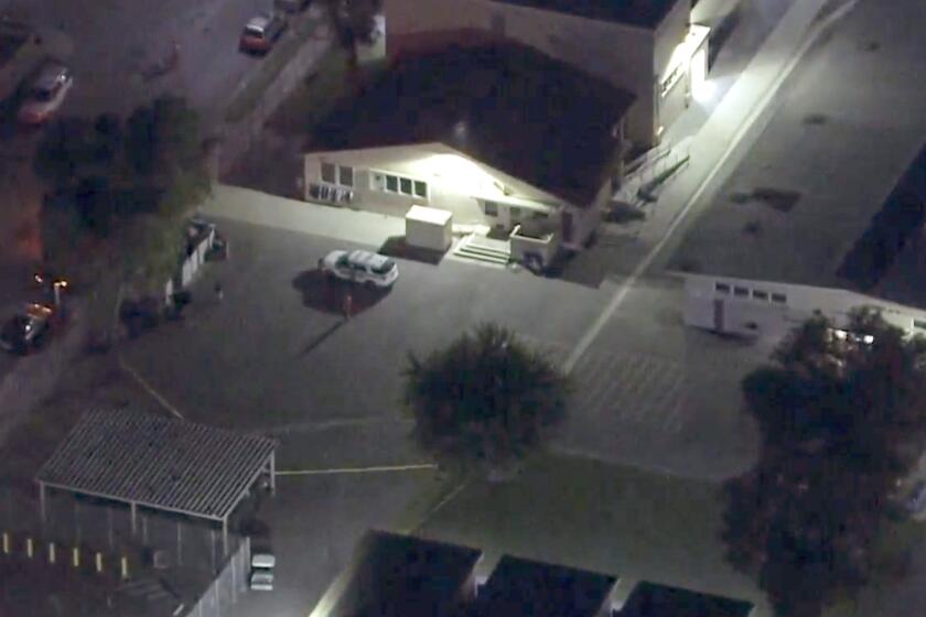 Aerial view of McKinley Elementary School in Long Beach.