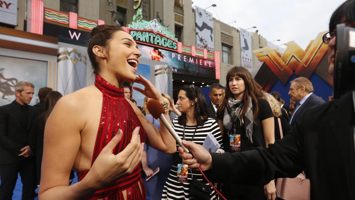 Wonder Woman' premiere - Los Angeles Times