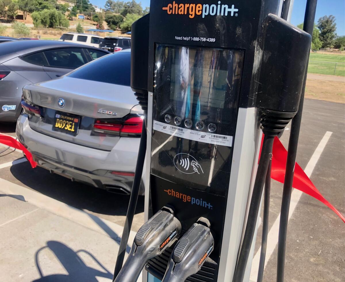 Driving your EV near Valley Center? You can charge up at the San