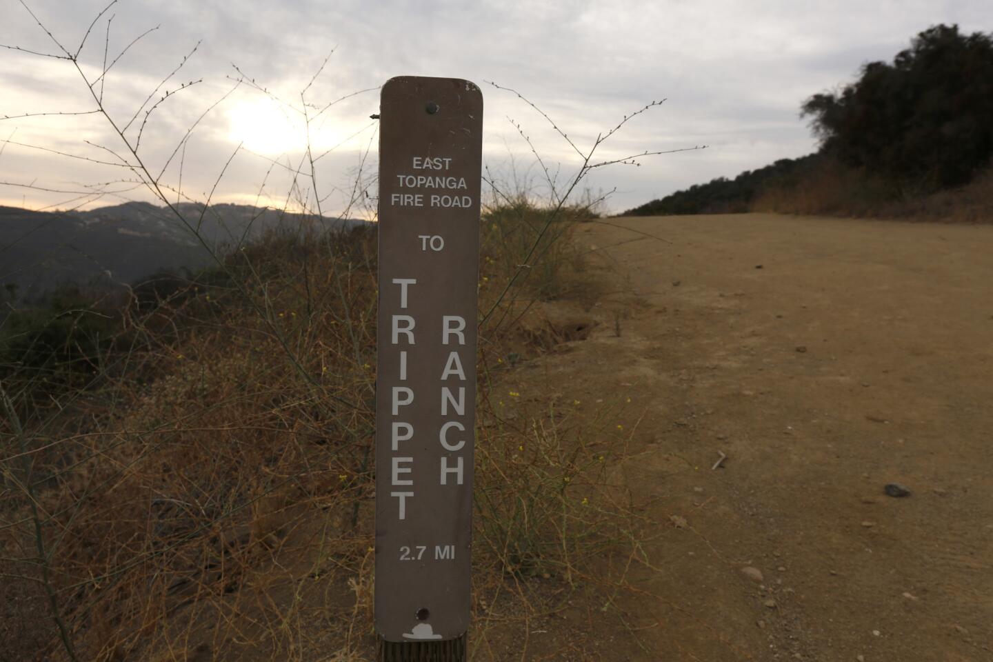 Walk on Trippet Ranch trail