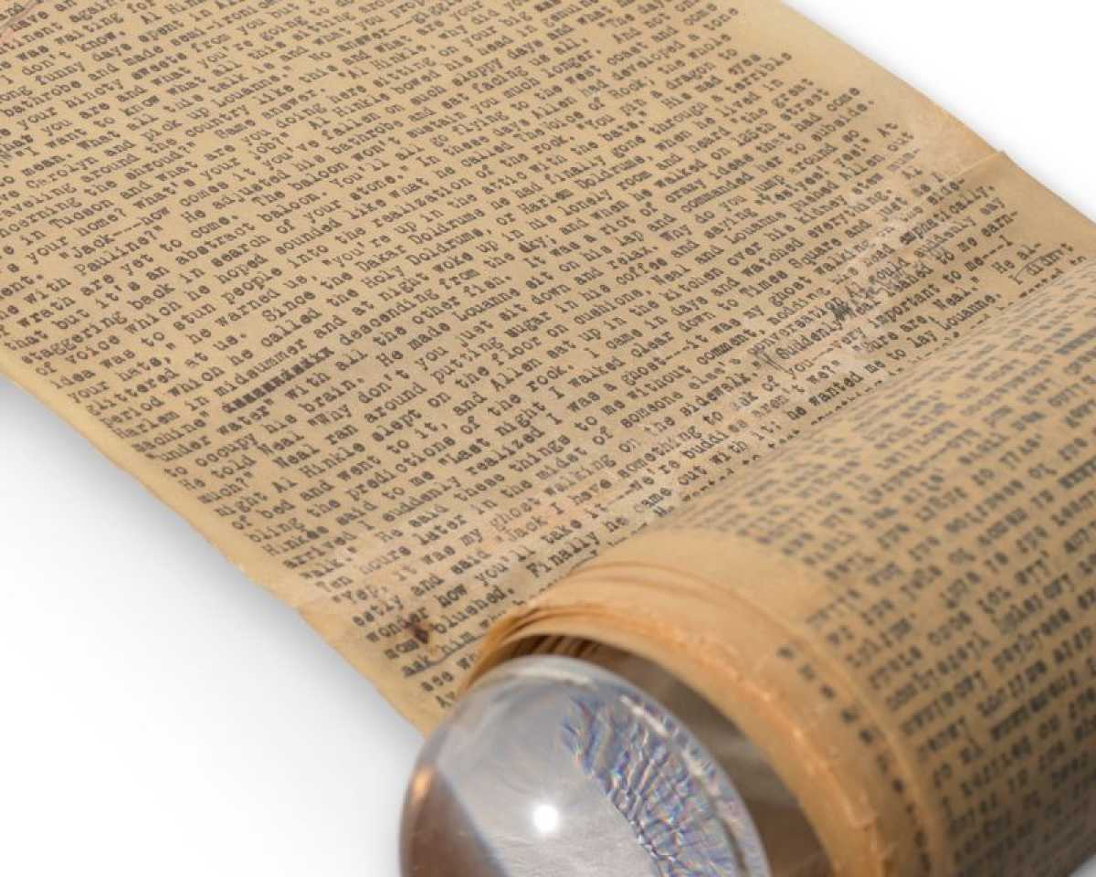 A scroll of writing.