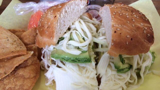 The quesillo cemita -- cheeses and avocados only.