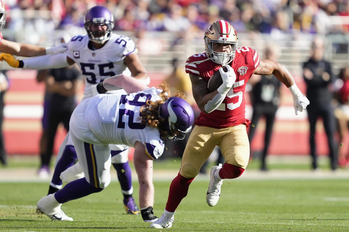 2021 NFL rushing leaders: 49ers rookie Elijah Mitchell in top 10