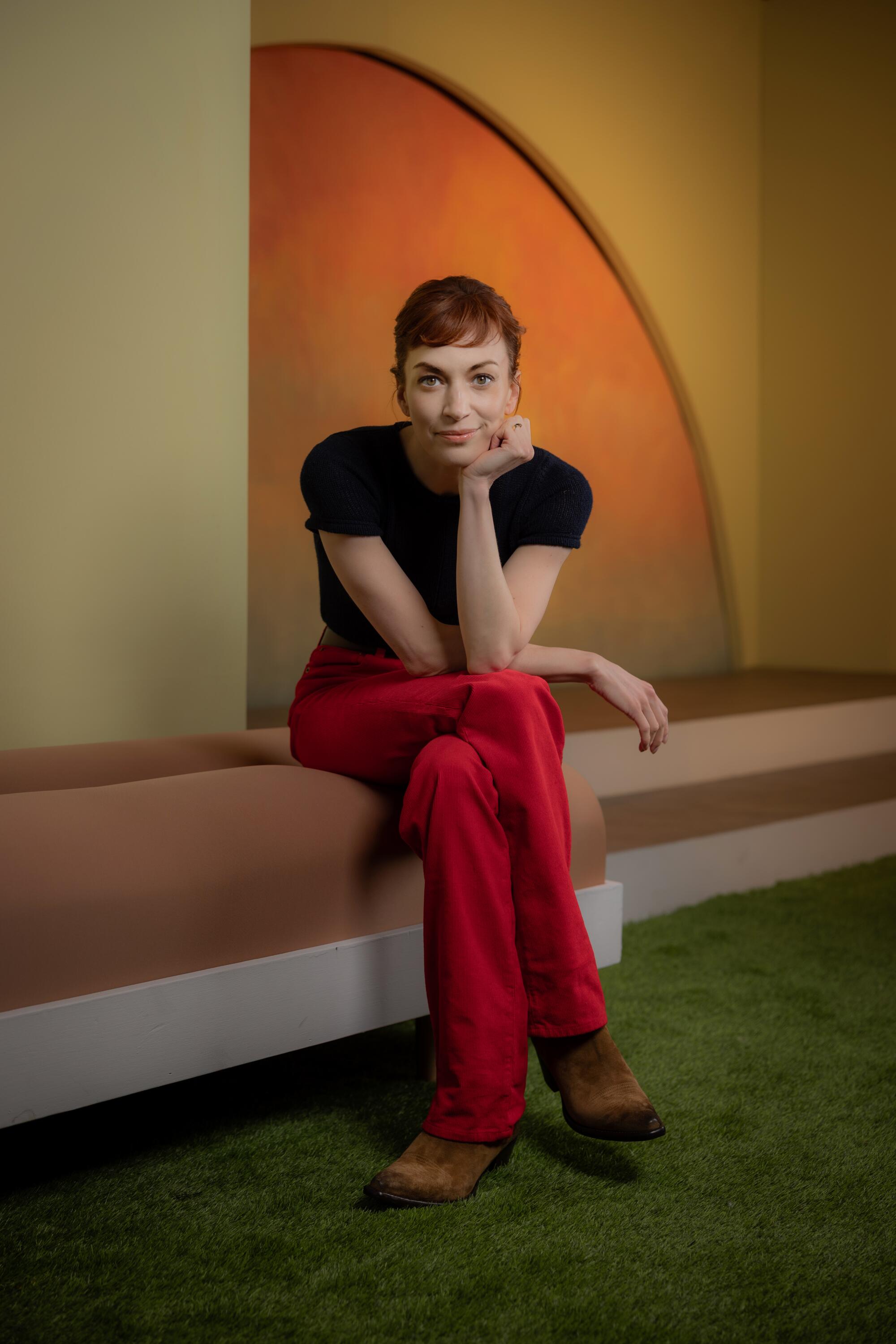 Britt Lower poses for the L.A. Times Emmy Drama Roundtable