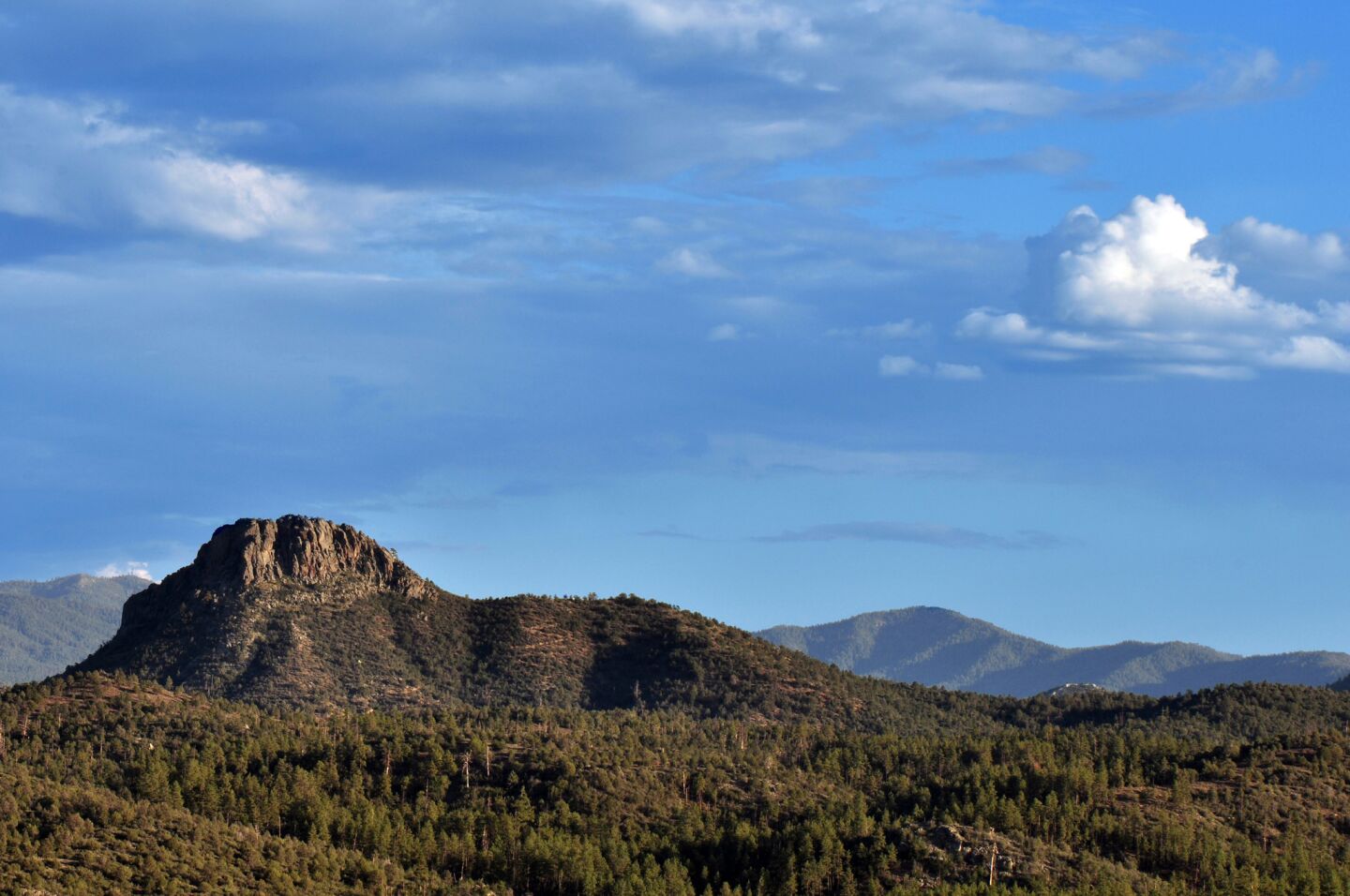 Thumb Butte in Prescott, Ariz., offers a commanding view of the region.