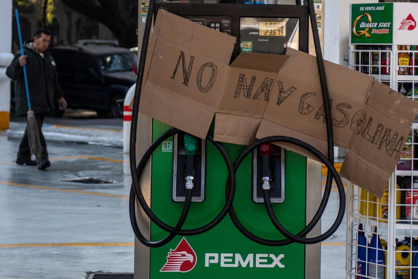 La escasez de gasolina en México