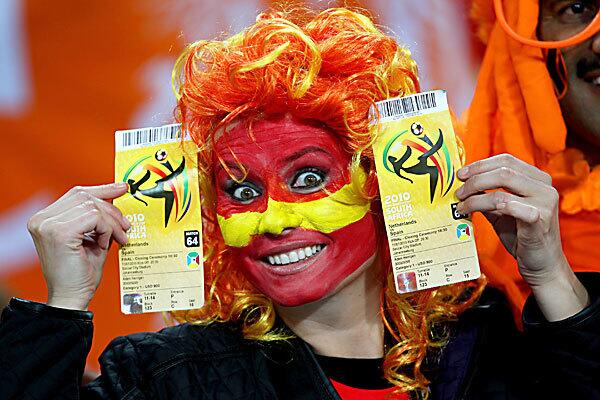 A Spain fan