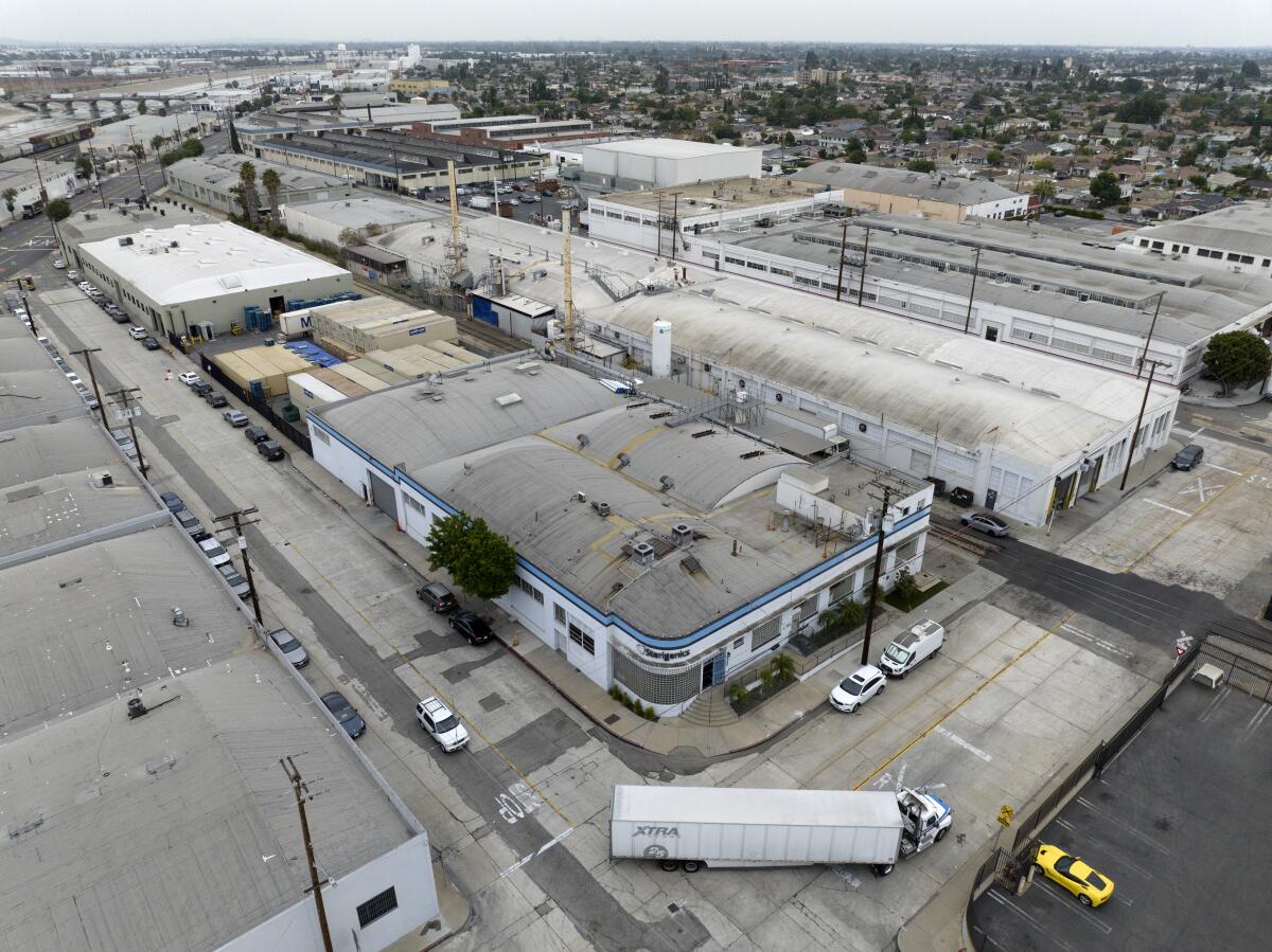 Aerial view of Sterigenics in Vernon