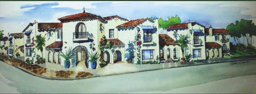 A rendering of the Village Gateway project as seen from La Flecha and La Granada. Courtesy photo