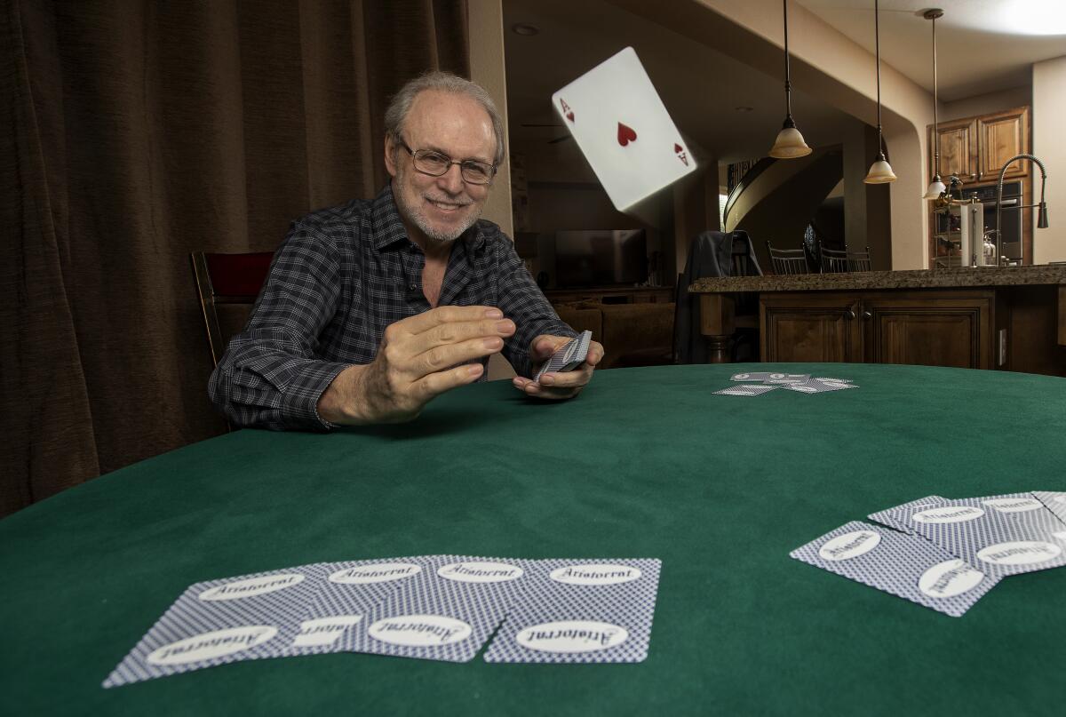 Steve Forte does not call his card moves "tricks" and does not consider himself a magician.