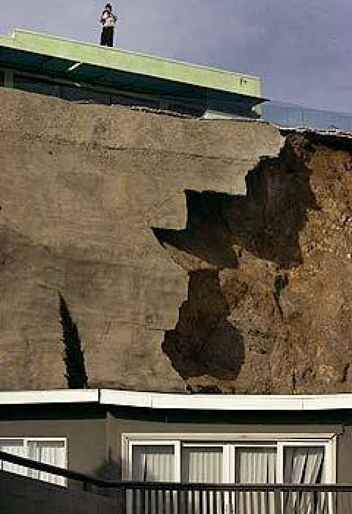 The landslide that knocked this Hollywood Hills house off its foundation Nov. 29 is under investigation.