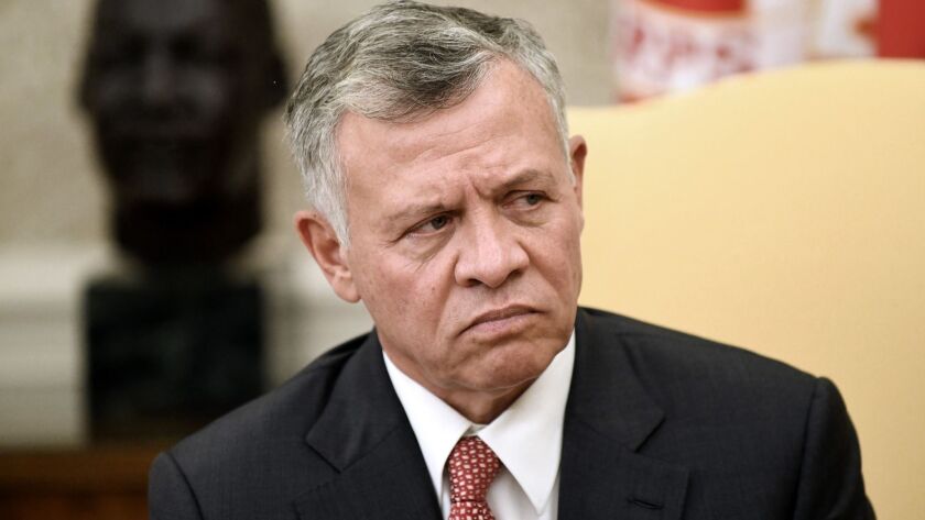 Utrolig Forståelse Forord King Abdullah II of Jordan faces economic woes and other issues as he  promotes 'peace-affirming Islam' - Los Angeles Times