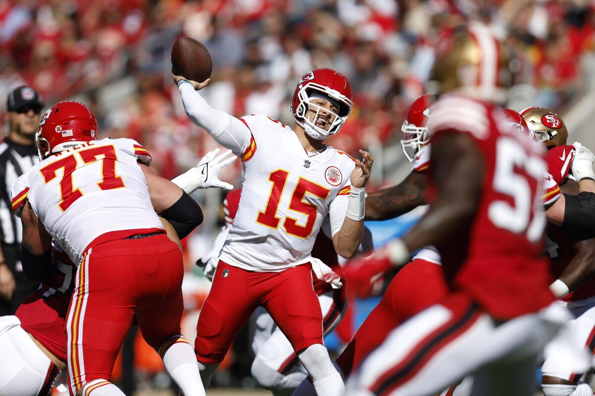 Patrick Mahomes' 3 TDs lead Chiefs past 49ers 44-23 - The San
