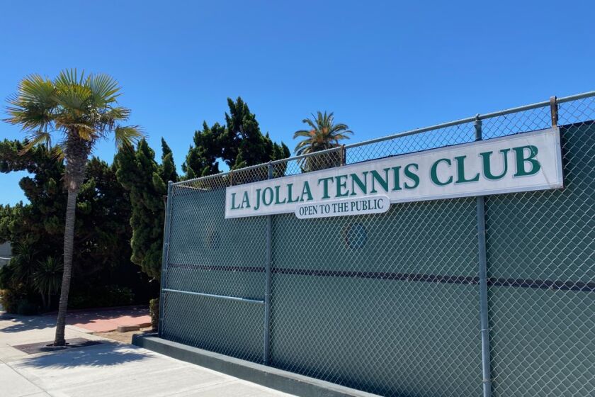 The La Jolla Tennis Club, a public facility, is located at 7632 Draper Ave.