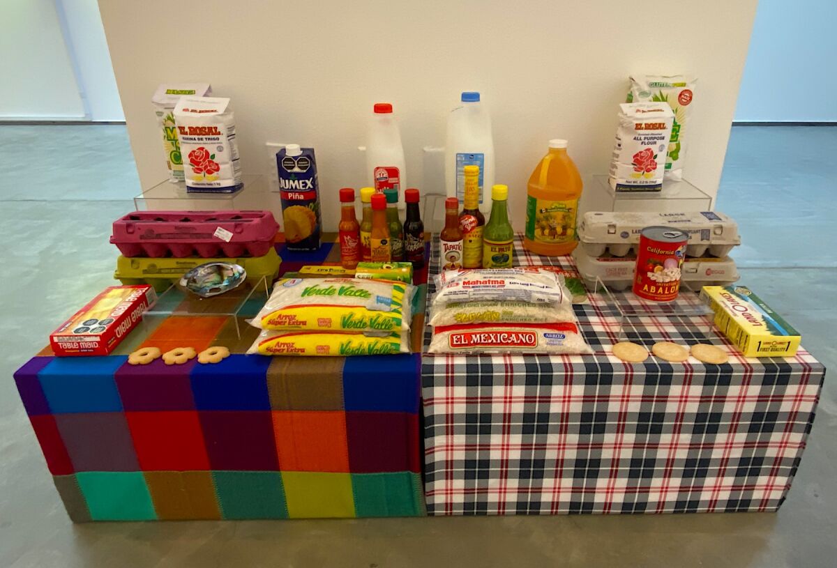 An array of products