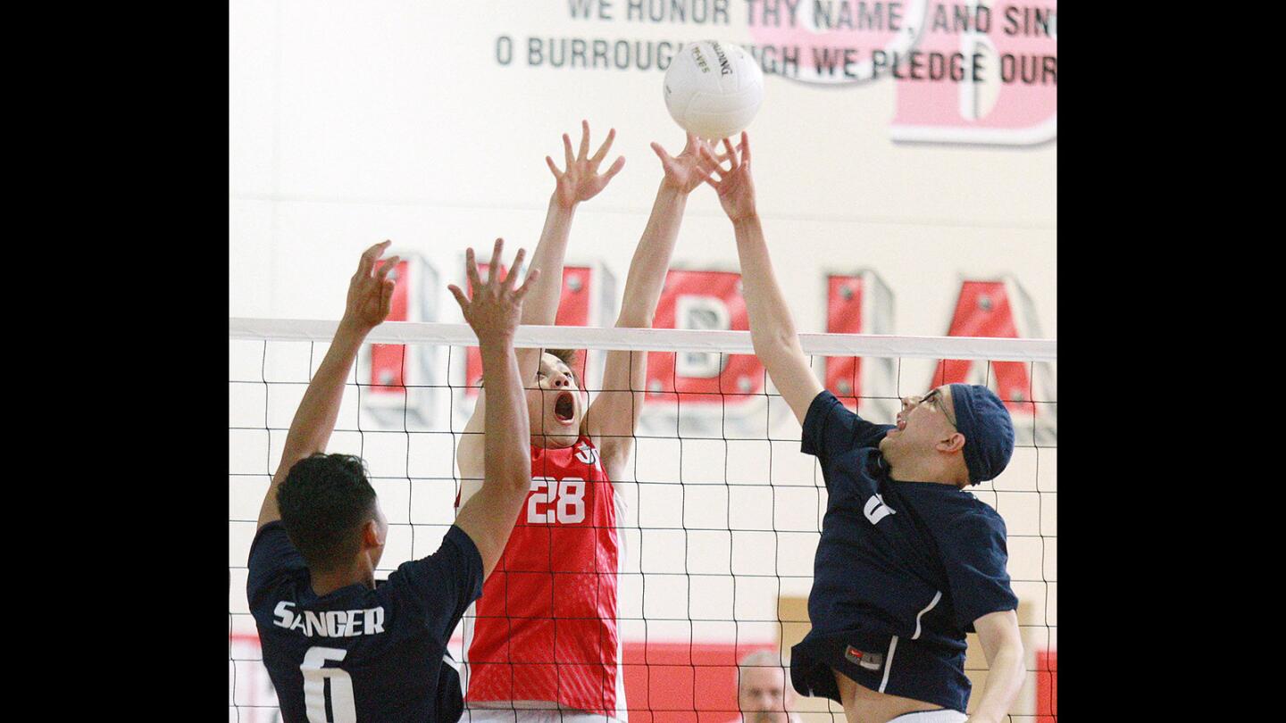 Photo Gallery: Burroughs defeats Sanger to advance to finals in CIF boys' volleyball