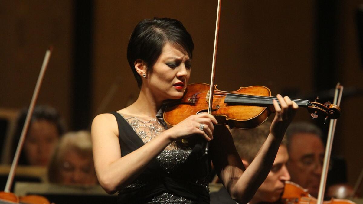Violinist Anne Akiko Meyers will perform with Pacific Symphony.