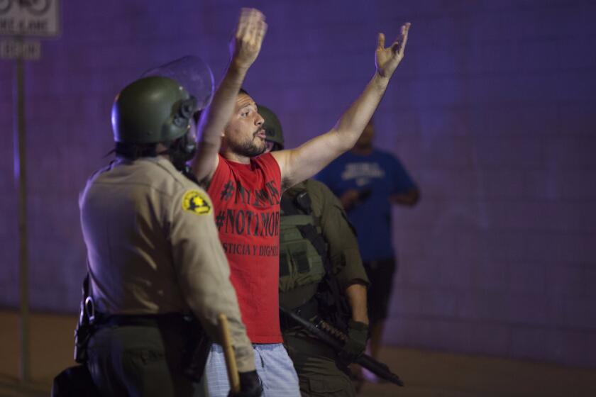 Protests continued in El Cajon after the release of videos showing the fatal shooting of Alfred Olango.