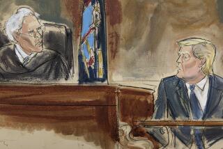 FILE - In this courtroom sketch, Judge Arthur Engoron questions former President Donald Trump on the witness stand in New York Supreme Court, Wednesday, Oct. 25, 2023, in New York. Within days, Trump could potentially have his sprawling real estate business empire ordered “dissolved” for repeated misrepresentations on financial statements to lenders, adding him to a short list of scam marketers, con artists and others who have been hit with the ultimate punishment for violating New York’s powerful anti-fraud law. (Elizabeth Williams via AP, File)