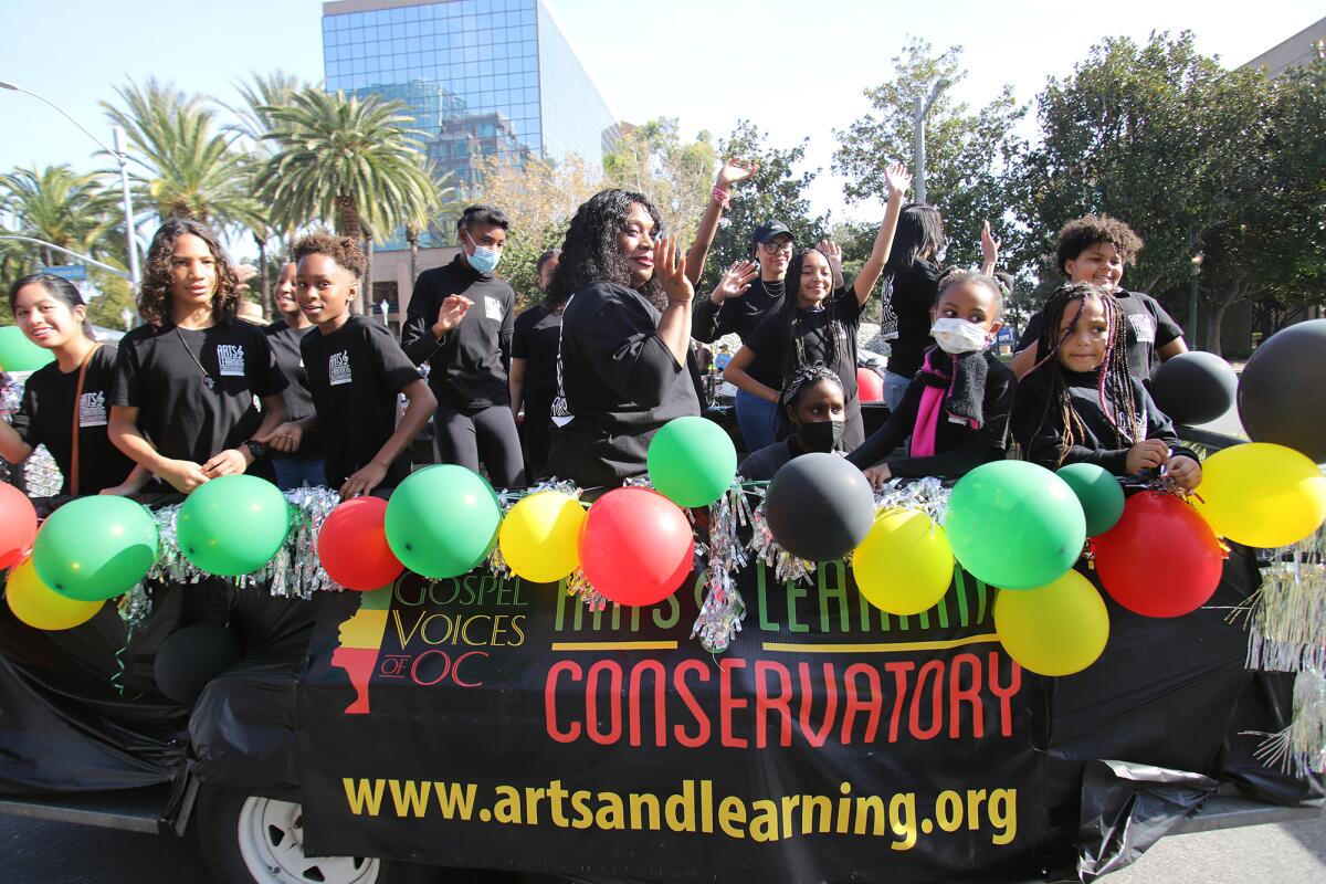 Gospel Voices of OC takes part in the Orange County Black History Parade & Unity Fair.