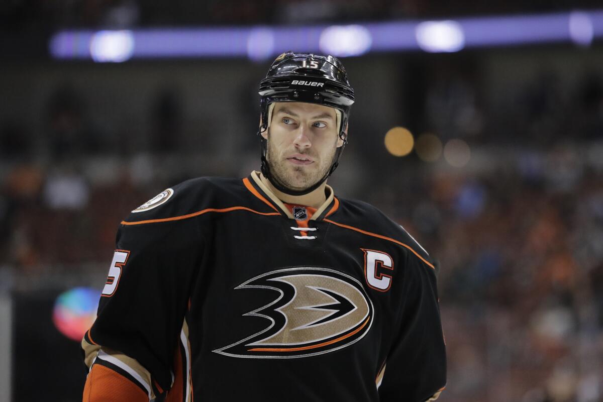 Ducks center Ryan Getzlaf has scored one goal in the young NHL season.