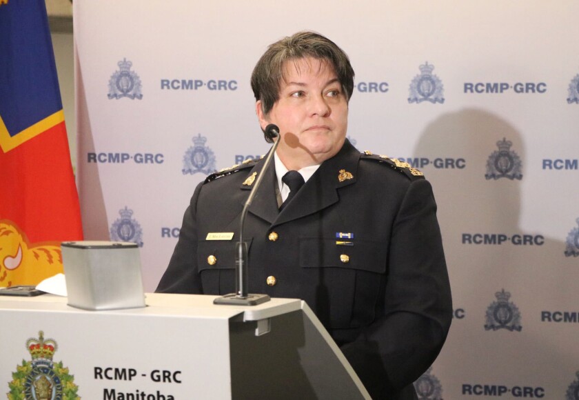 La comisionada adjunta de la Real Policía Montada de Canadá, en Manitoba, Jane MacLatchy