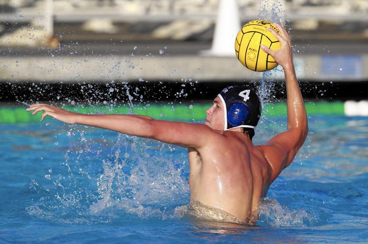 Gavin Kunkle and Newport Harbor High takes on Huntington Beach in the Sailors pool on Wednesday at 5 p.m.