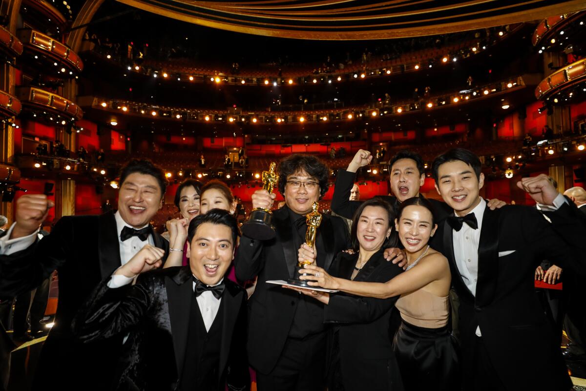 South Korea's "Parasite," the first non-English language film to win the Oscar for best picture, took home four awards including best director, original screenplay and international feature.