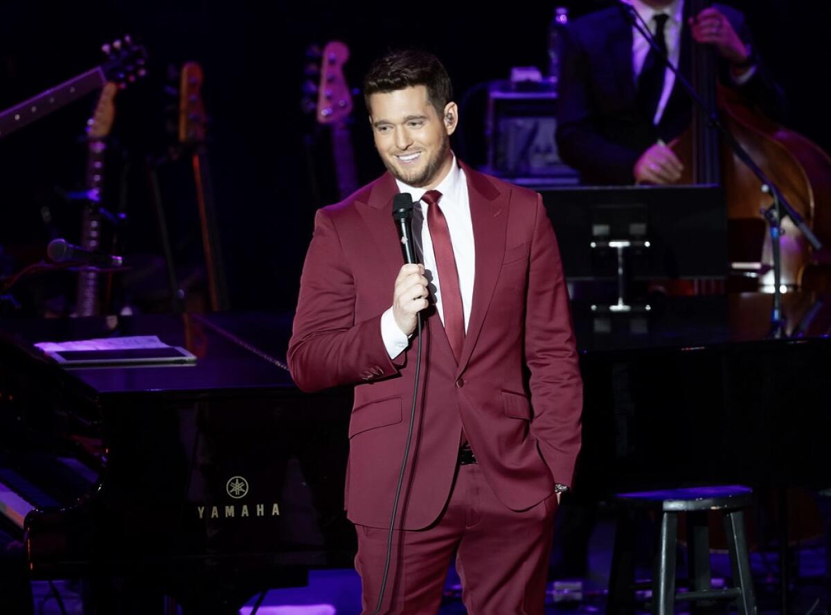 Michael Bublé headlined the 49th Candlelight Concert at the Segerstrom Center for the Arts.