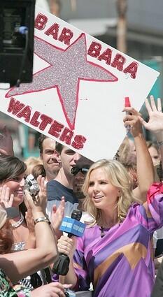 Elisabeth Hasselbeck hosts "The View" as Barbara Walters gets a star on the Walk of Fame