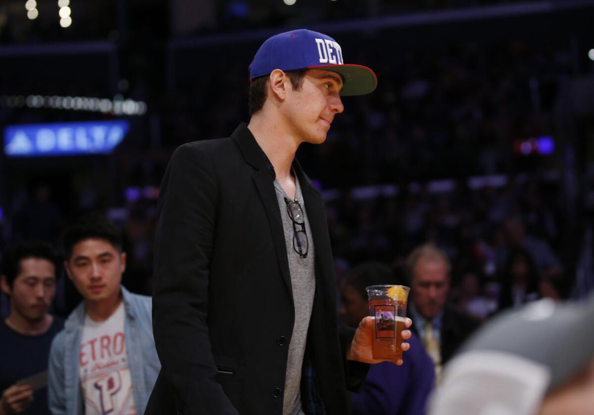 Hayden Christensen, pictured here at a Lakers game in March, is to play the lead role in "Marco Polo."
