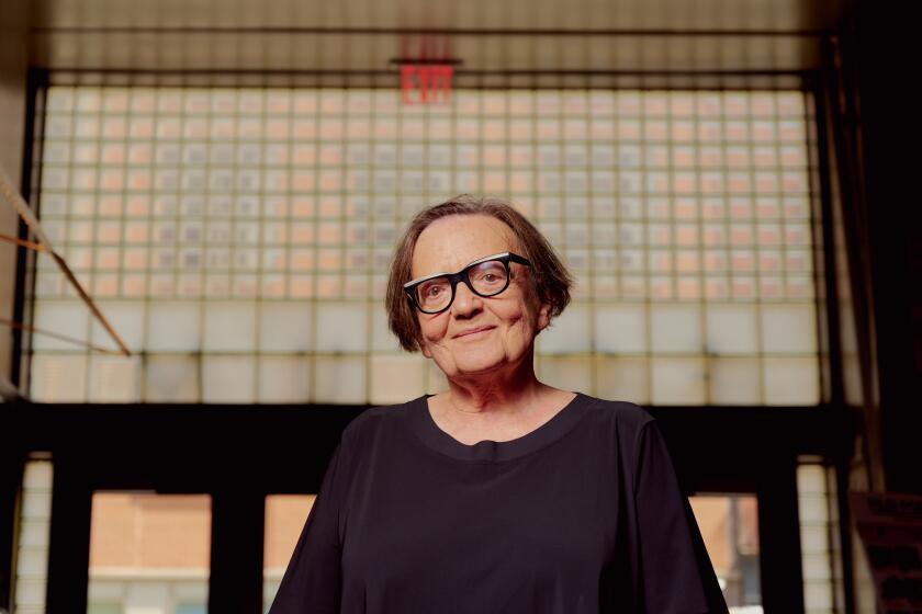 Agnieszka Holland, director of "Green Border", poses for a portrait at Film Forum in New York on Friday, June 21, 2024.