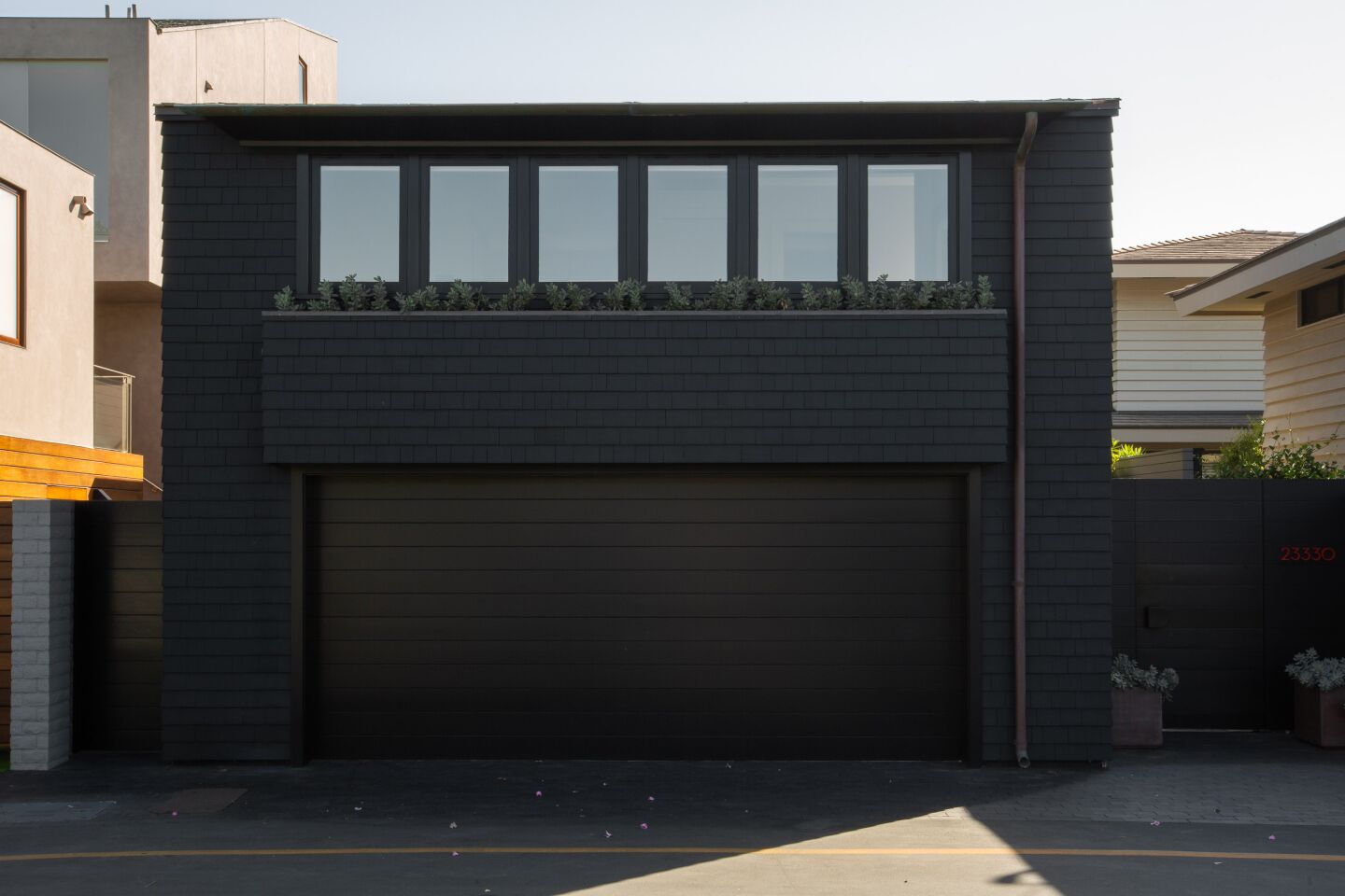 The spartan exterior.