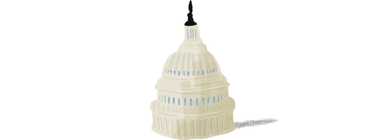 Illustration of the US Capitol building.