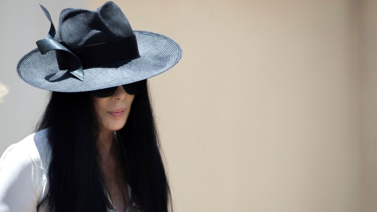Cher arrives for the funeral of Gregg Allman on June 3, 2017, in Macon, Ga.
