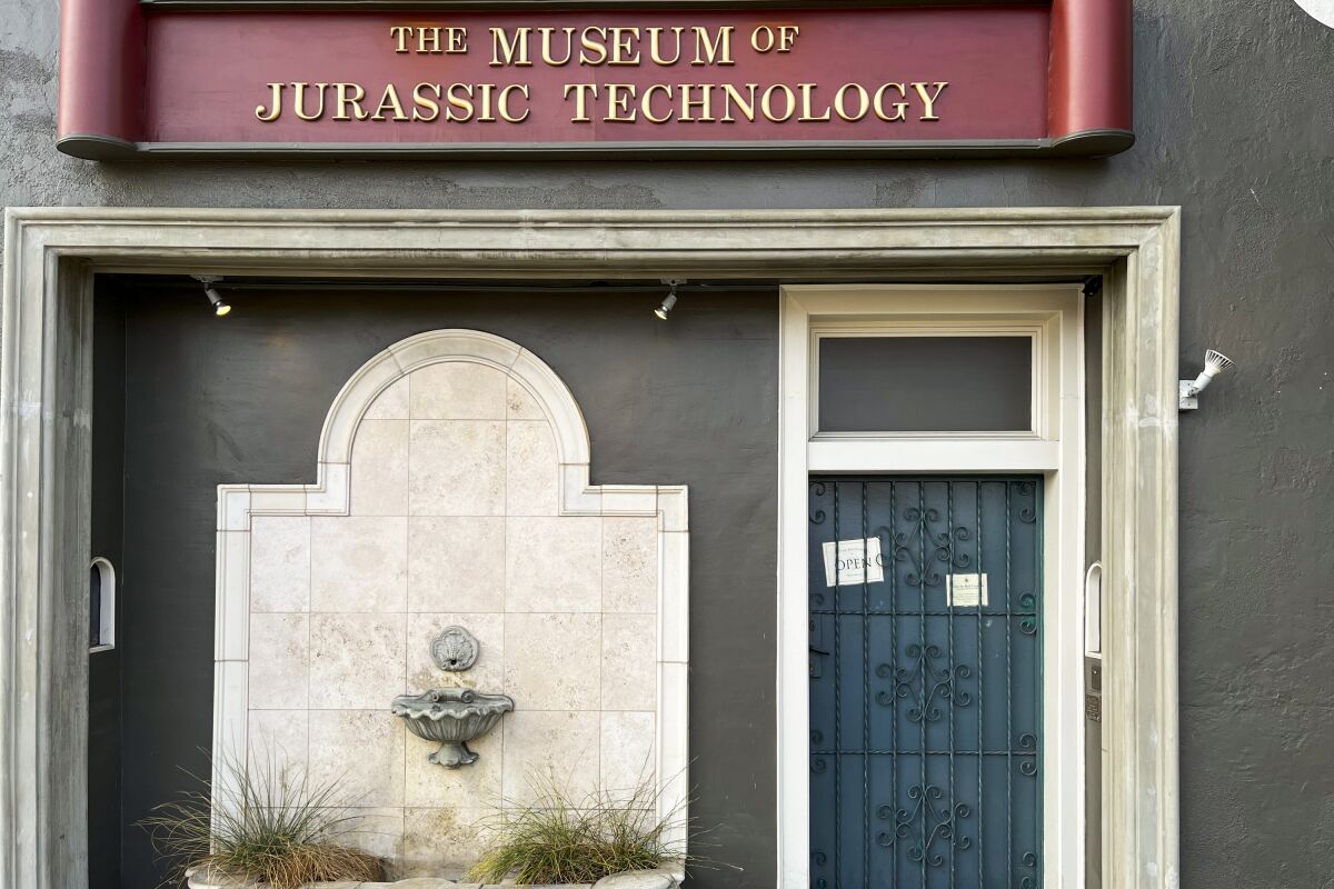 A photograph of the front of the Museum of Jurassic Technology.