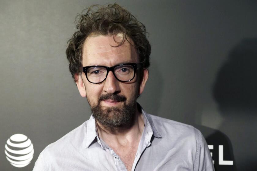 Director John Carney at the U.S. premiere of "Begin Again" at the Tribeca Film Festival in New York on April 26.