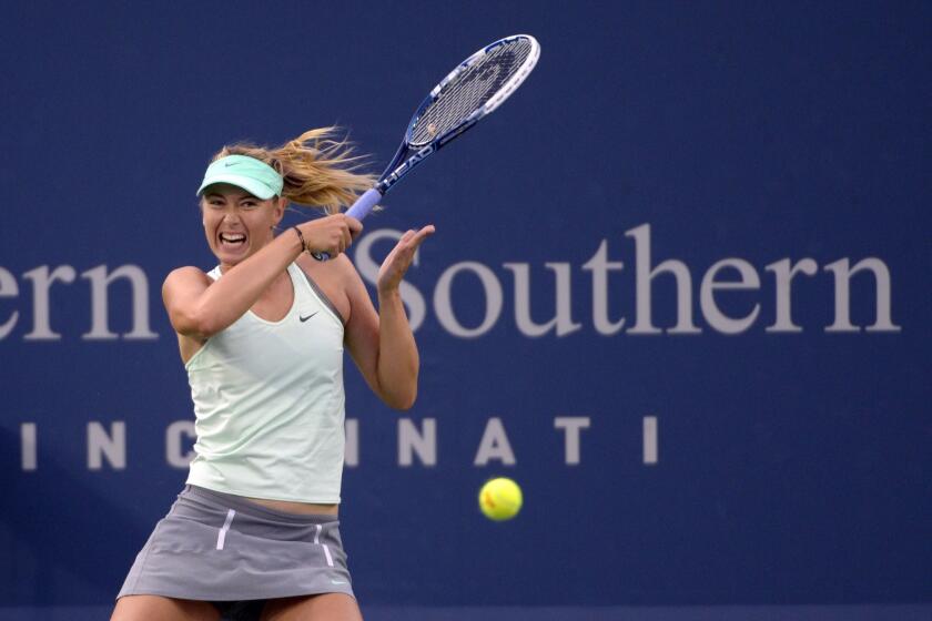 Looks like Maria Sharapova has dropped plans to become Maria Sugarpova for the U.S. Open.