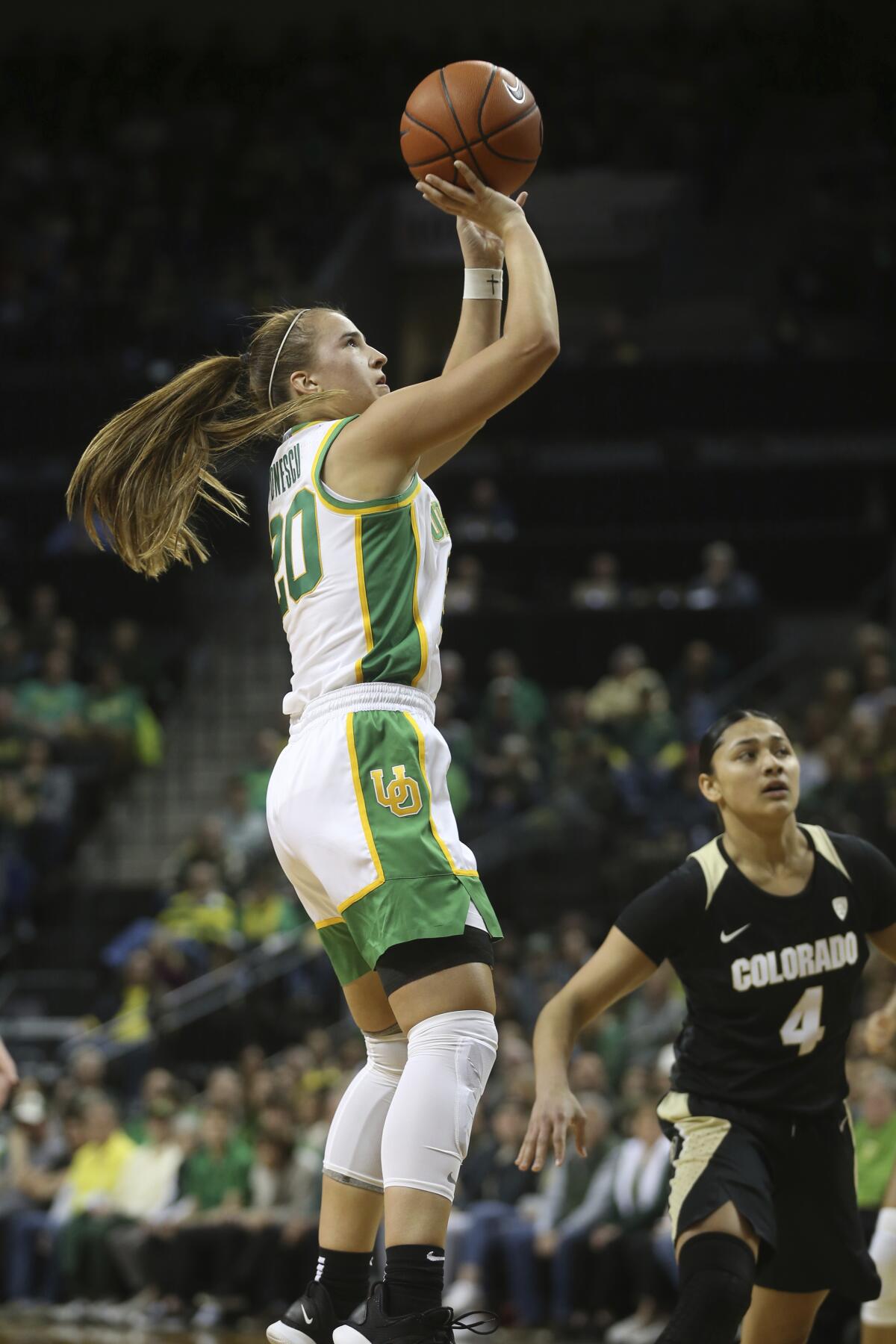 Ionescu reaches 900 assists, No. 2 Oregon women top Colorado - The San  Diego Union-Tribune