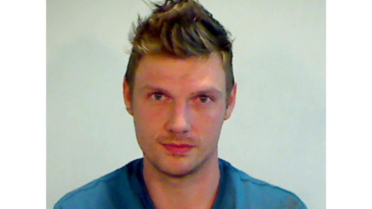 Singer Nick Carter of the Backstreet Boys, seen in a booking photo, was arrested Wednesday night in Key West, Fla.