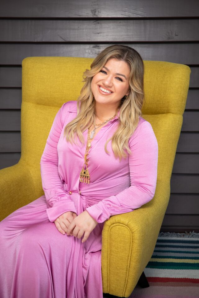 a portrait of Grammy and Emmy winner Kelly Clarkson, set to start the second season of daytime talkshow, The Kelly Clarkson Show