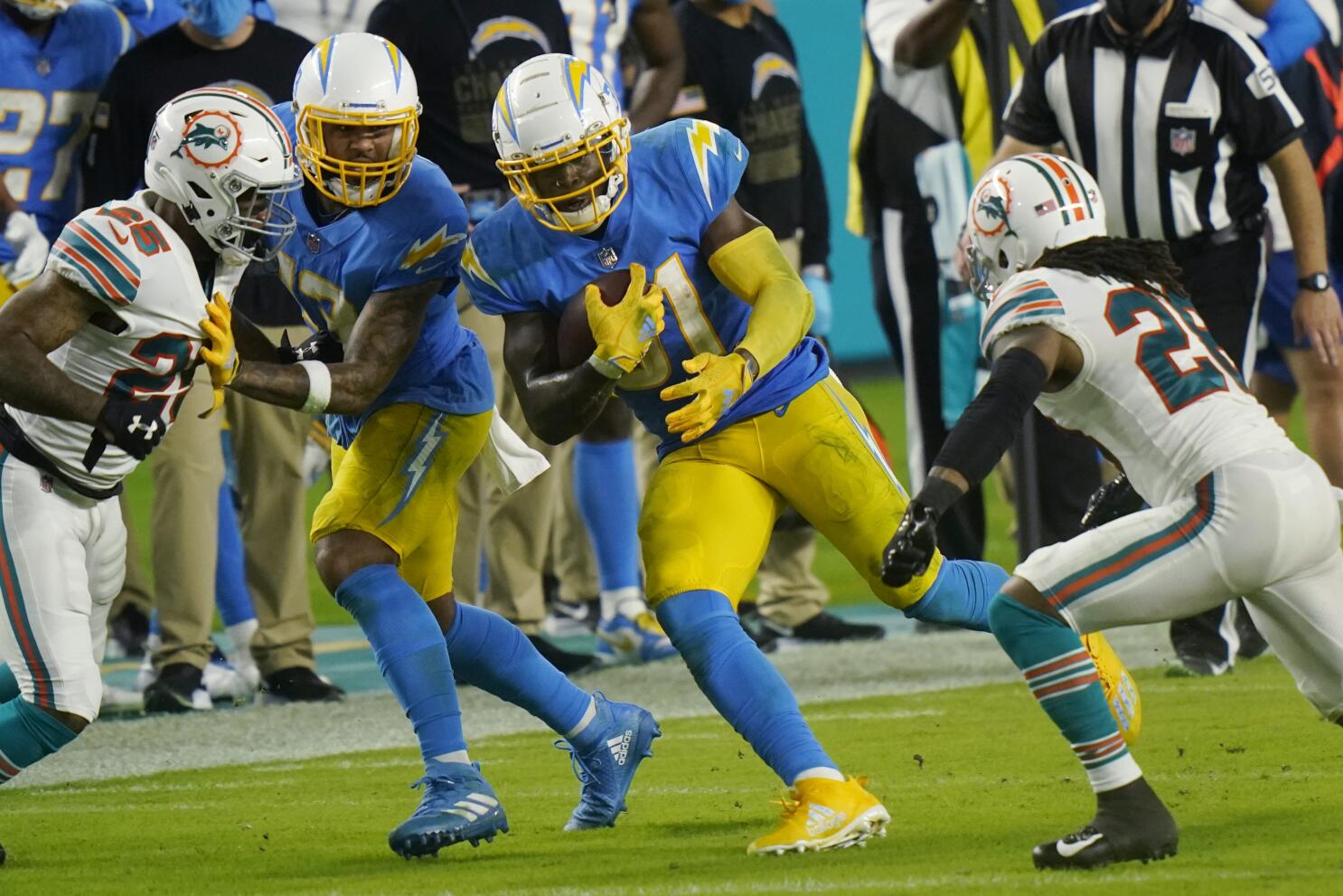 No revenge for Chargers' Kalen Ballage in loss to Dolphins - Los Angeles  Times