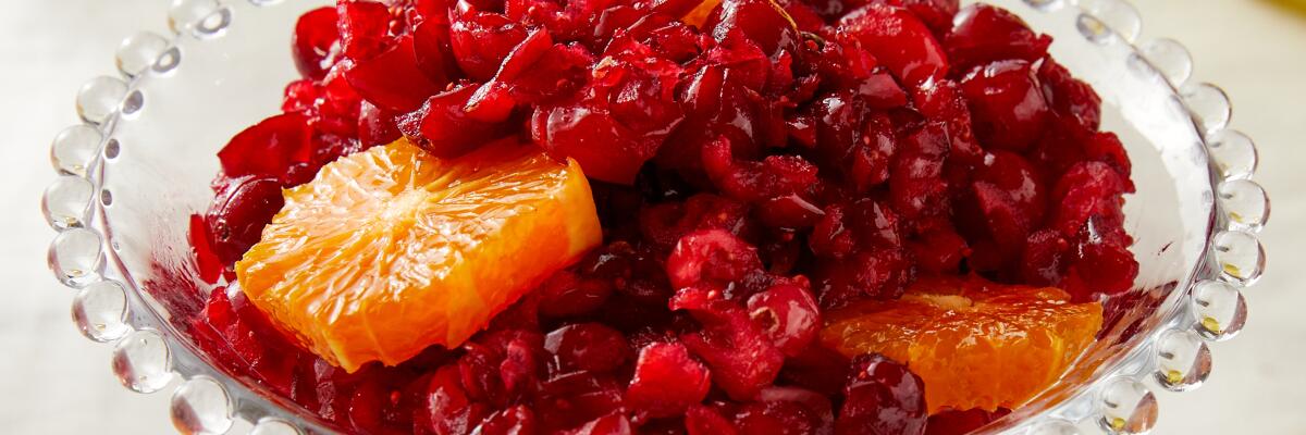 Cranberry Sauce by Chef Andy Baraghani. Prop styling by Dorothy Hoover.