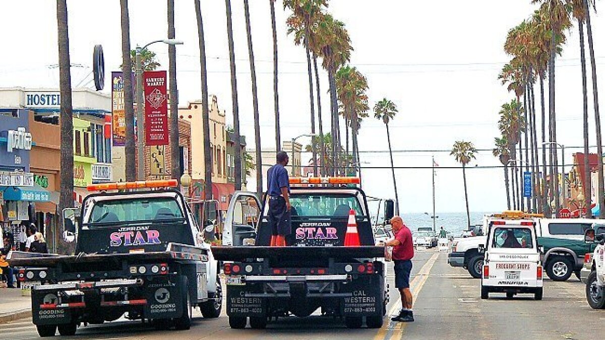 Towing Signs Cause A Stir The San Diego Union Tribune