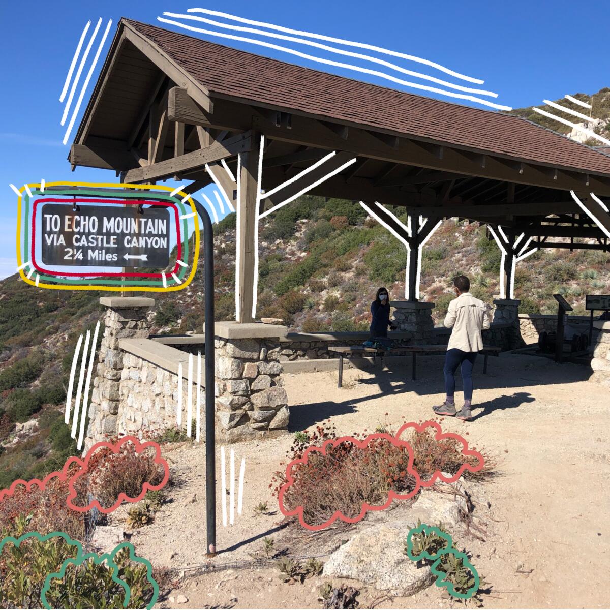 Inspiration Point offers hikers a place to rest and picnic.