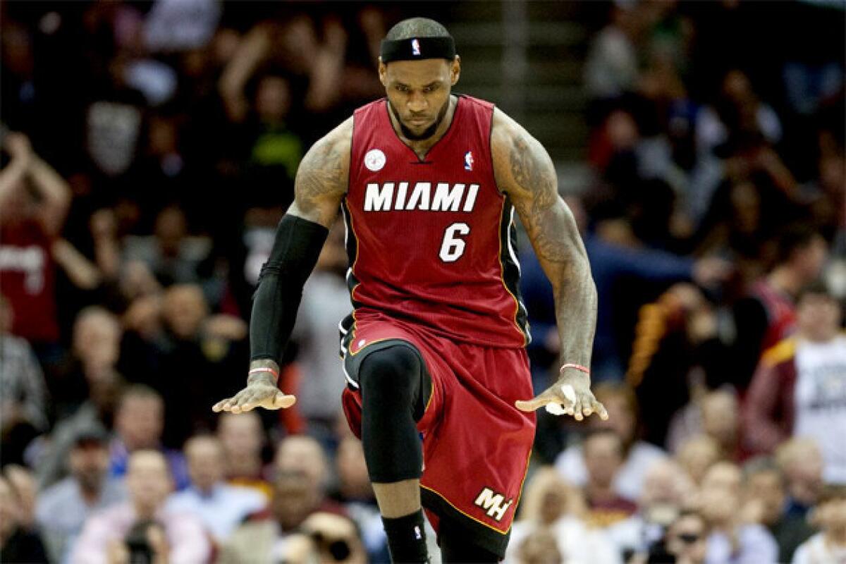 LeBron James and the Miami Heat have rolled off 25 straight wins.