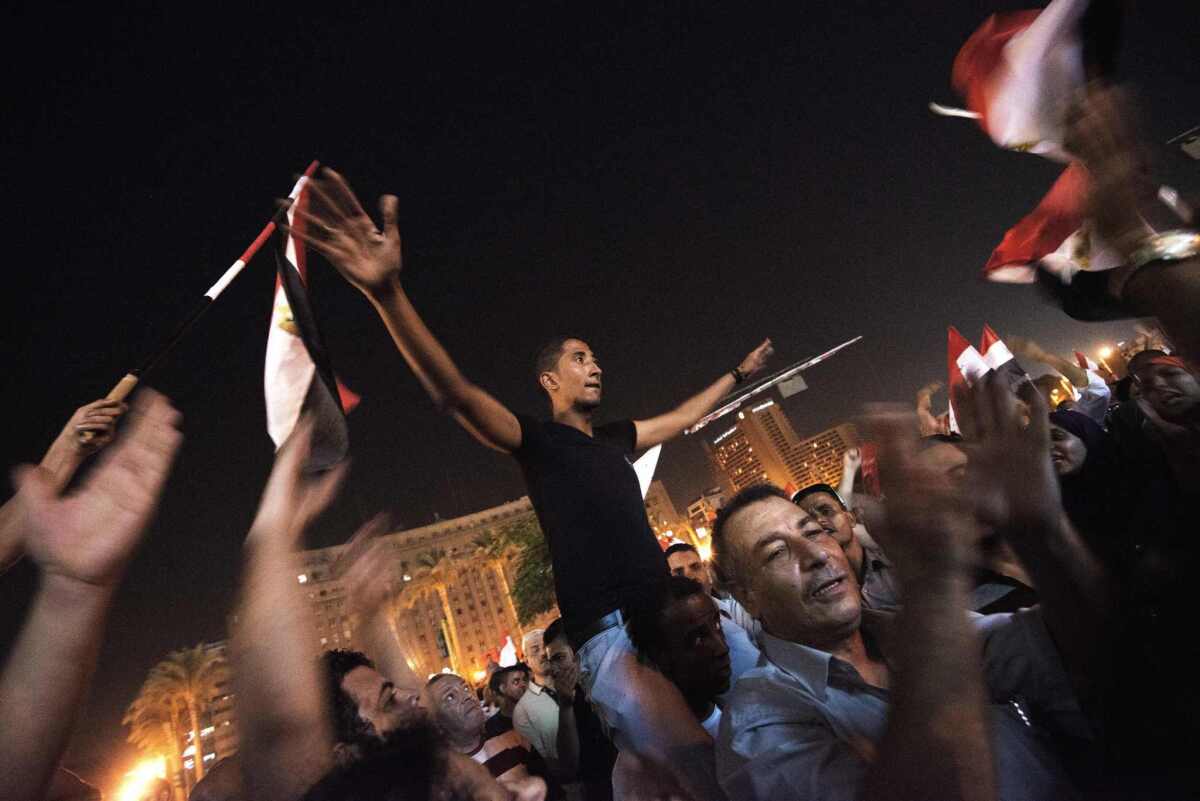 Cairo's Tahrir Square has been the scene of rival demonstrations for and against President Mohamed Morsi for more than a week, including this antigovernment rally Wednesday. Massive, simultaneous protests by both sides are expected nationwide Sunday, sparking fears of major violence and disorder.