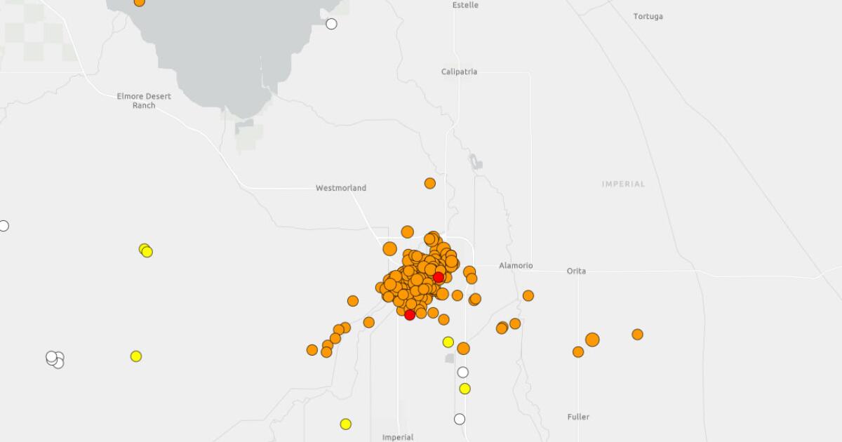 Un séisme secoue le comté d’Imperial : un séisme de magnitude 4,7 signalé