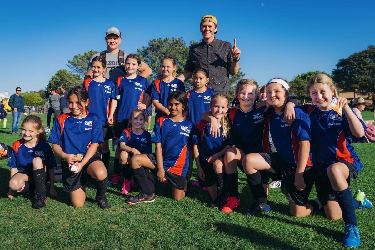 The U10 Cardiff All Stars Team won the championship with coaches Kyler Wright and Luca Brammer.